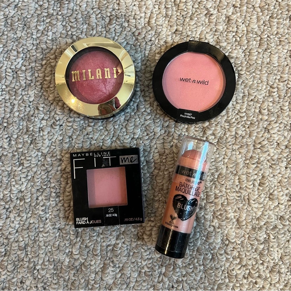 BLUSH BUNDLE!! Milani, Maybelline, Wet N Wild Powder+Cream